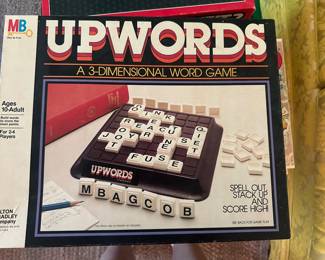 $18.00 - Milton Bradley Upwords Board Game (1983)