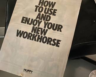 $42.00 - Vintage Huffy Workhorse Inversion Table with Original Manuals