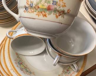 $80.00/Set - 62 Piece Hand-Painted Made In Japan Porcelain China Set