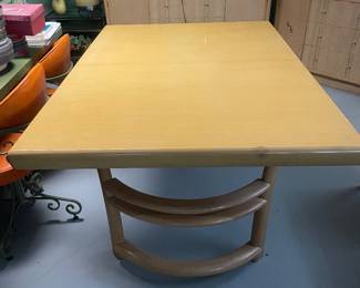 $475.00 - Mid Century Danish Dining Set, Expandable Table with 2 Captain Chairs and 4 Chairs