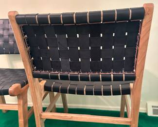 $100.00 Each - Safavieh Home Collection Taika Dining Chair Congnac/Natural