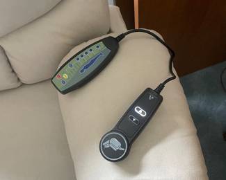 $375.00 - Oversized Power Lift Recliner Chair Heat Massage Lift Assist Cup Holders Cream (2023 Motor Components)- Great Working Condition