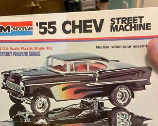$49.00 - Vintage Monogram '55 Chevy Street Machine 1/23 Scale Plastic Model Kit