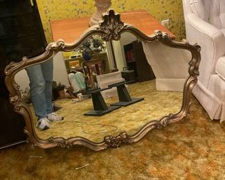 $45.00 - Home Interiors Ornate Gold Wall Mirror