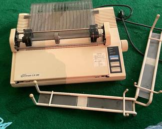 $22.00 - Vintage Espon Spectrum LX-80 Dot Matrix Printer with Paper Guides