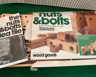 $28.00 - Wood Goods Nuts & Bolts 150-Piece Wood Construction Set