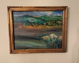 $42.00 - Original Signed Oil Landscape Painting by Maria D. Sweeney