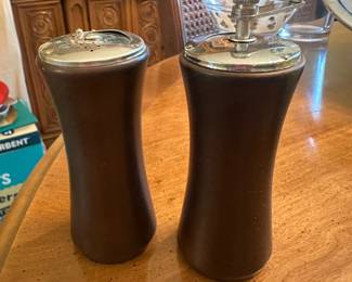 $30.00/Set - Mid-Century Modern Teak Wood Salt Shaker and Pepper Mill