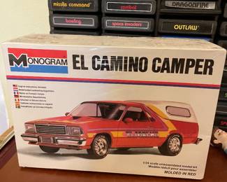 $48.00 - Vintage Monogram EL Camino Camper EL Macho 1/24 Scale Model Kit - Sealed
