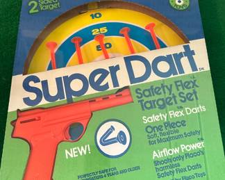 $38.00 - Unopened Box Super Dart Safety Flex Target Set by Placo 1978