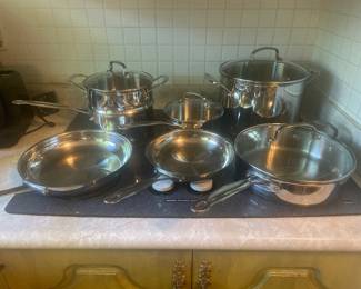 $150.00 - Cuisinart Cookware Set, 11 Piece