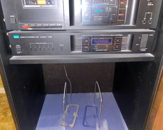 $325.00 - Vintage Savoy Classique A1000 Stereo System with Direct Drive Turntable, Cassette Deck and Speakers - Includes Cabinet