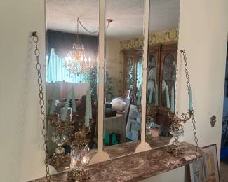 $20.00 Each - 3 Large Beveled Wall Mirrors