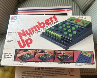 $20.00 - Milton Bradley Numbers Up Game