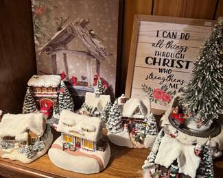 Thomas Kinkade Christmas village