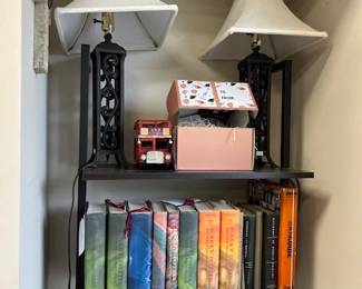 Books and lamps