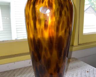 Maestri Vetrai Murano Art glass vase - tortoiseshell pattern
