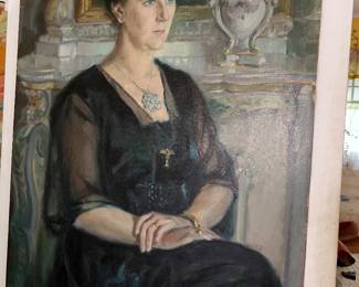 Woman in chair portrait