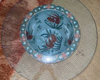 Vintage Chinese porcelain fish bowl