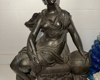 Top portion of mantel Antonia Clock, circa 1894
