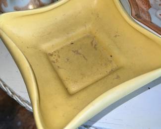 Yellow McCoy vintage decorative bowl