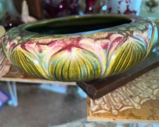 Vintage art pottery bowl