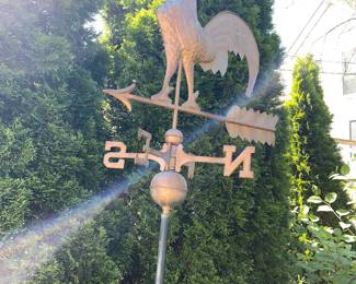 Copper Rooster Weathervane