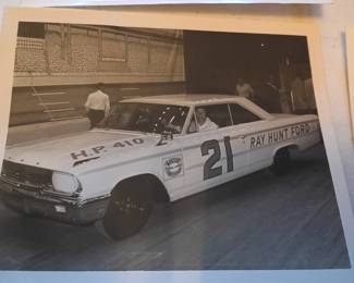 Ray Hunt NASCAR  Hunt Brothers real photo
