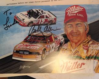 Hand signed by Bobby Allison