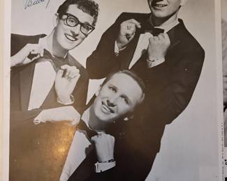 Hand signed by Buddy Holly