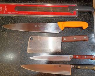 Sabatier (2 bottom), Case XX Cleaver, top 2 NSF
