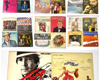 Lot of 26 Vintage Records - Tony Bennett, Peter Paul & Mary, Sound of Music 