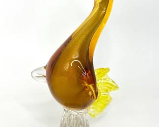 Vintage Murano Italian Glass Art Bird Sculpture 