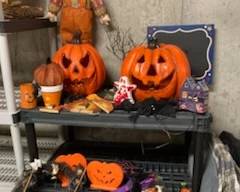 Heavy ceramic pumpkins and other spooky stuff