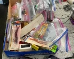 Hoards of fishing tackle