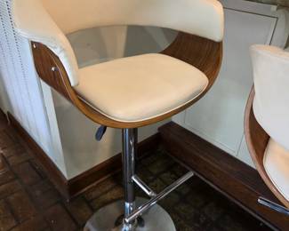 #16	Armen Living Swivel Adjustable Height Chrome Tall Bar Stools w/Foot Rest and Wood Bottom and Sides  - set of 2	 $50.00  #17	Armen Living Swivel Adjustable Height Chrome Tall Bar Stools w/Foot Rest and Wood Bottom and Sides  - set of 2	 $50.00 #18	Armen Living Swivel Adjustable Height Chrome Tall Bar Stools w/Foot Rest and Wood Bottom and Sides  - set of 3	 $75.00 