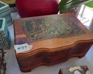 #77	Cedar Box w/Hunting Decal on Top - 10x7	 $20.00 