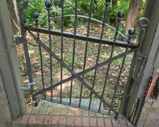 #292	Cast Iron Gate Possibly from 1800's Pennsylvania Cannon Ball Company 31x38 - You Remove	 $350.00 