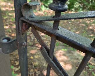 #292	Cast Iron Gate Possibly from 1800's Pennsylvania Cannon Ball Company 31x38 - You Remove	 $350.00 