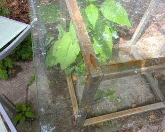 #202	Aluminum Square Table w/4 Chairs - 38x38 	 $150.00 