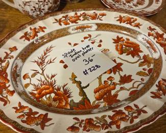 #228	Spode Indian Tree Oval Platter	 $36.00 