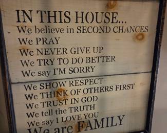 #117	Wood Wall Art - 24x24	 $20.00 