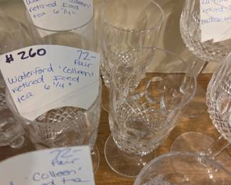 #260	Waterford "Colleen" Retired Iced Tea 6 1/4" Pair	 $72.00 