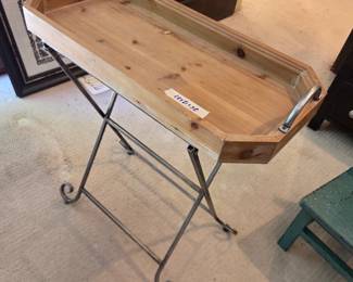 #88	Metal Base w/Wood Tray Top w/handles - 25x12x27	 $25.00 