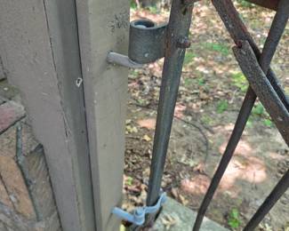 #292	Cast Iron Gate Possibly from 1800's Pennsylvania Cannon Ball Company 31x38 - You Remove	 $350.00 