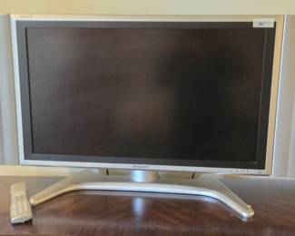 #45	Sharp Aquos 30" tv w/remote 	 $40.00 