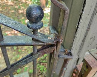 #292	Cast Iron Gate Possibly from 1800's Pennsylvania Cannon Ball Company 31x38 - You Remove	 $350.00 