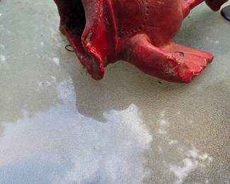 #206	Ceramic Red Hanging Plant Elephant	 $20.00 