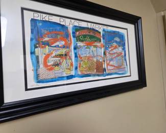 #289	Pike Place Market Signed and numbered by Tim Robinson - 6-22-01 Framed 23x13	 $45.00 