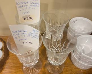 #233	Waterford Lismore iced Tea Glasses 6.5 oz Pair	 $60.00 